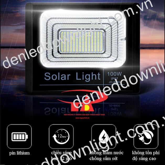 đ&egrave;n pha năng lượng mặt trời 100W tuổi thọ cao, loại tốt, n&ecirc;n mua
