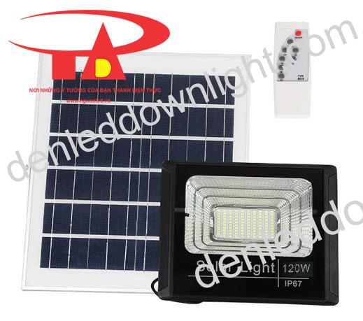 Đ&egrave;n pha led năng lượng mặt trời 120W gi&aacute; rẻ