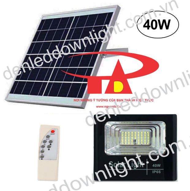 đ&egrave;n pha led năng lượng mặt trời 40w loại tốt