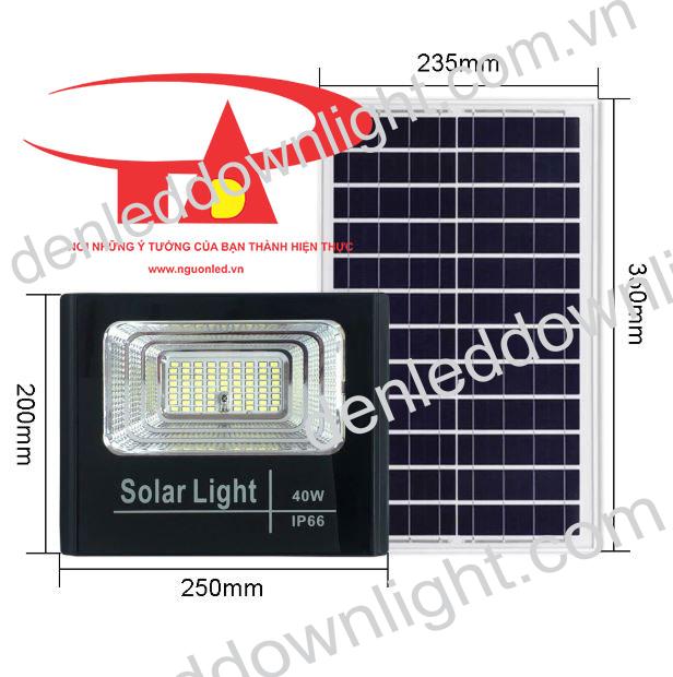 đ&egrave;n pha led năng lượng mặt trời 40w gi&aacute; rẻ
