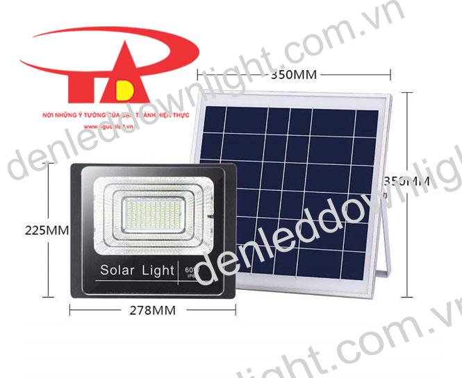 đ&egrave;n pha led năng lượng mặt trời 60W chiết khấu cao