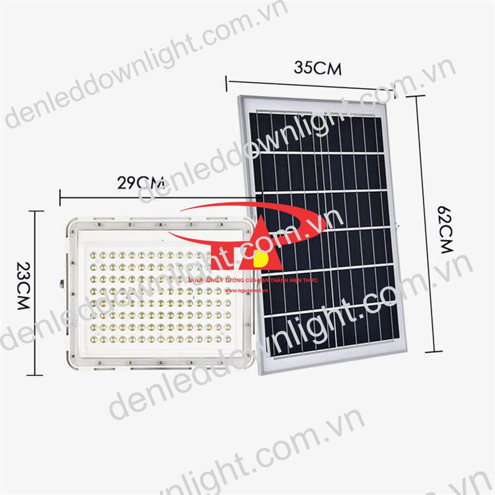 đ&egrave;n pha led năng lượng mặt trời thấu kinh 150W loại tốt