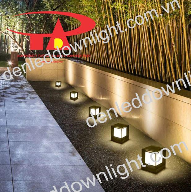 đ&egrave;n trụ cổng năng lượng mặt trời GDL01 trang tr&iacute; lối đi