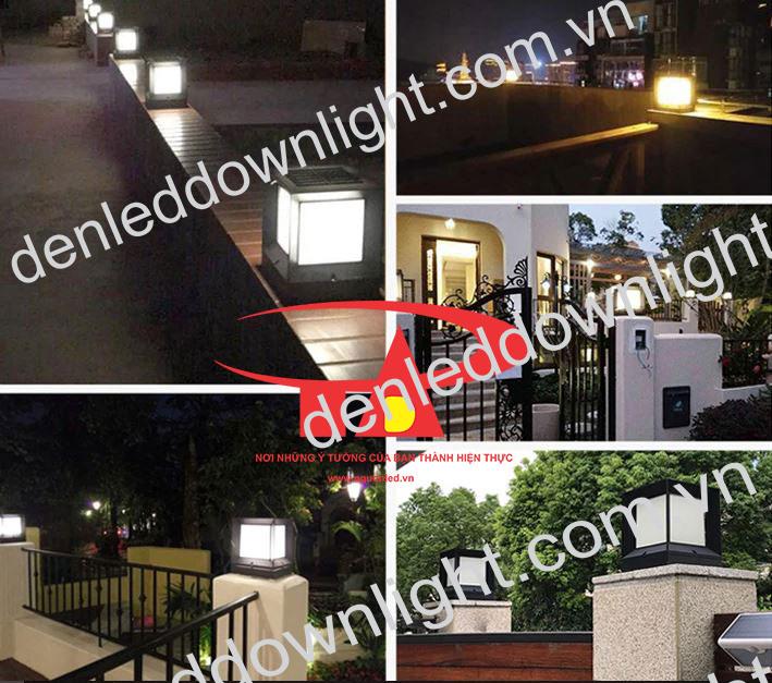 đ&egrave;n trụ cổng năng lượng mặt trời GDL01 trang tr&iacute; khu&ocirc;n vi&ecirc;n