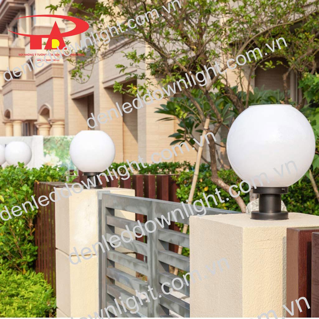 đ&egrave;n trụ cổng năng lượng mặt trời GDL09 trang tr&iacute; tường r&agrave;o