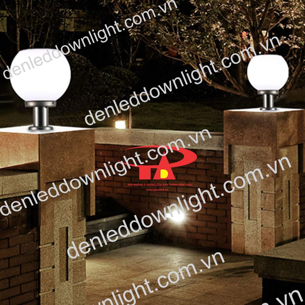 đ&egrave;n trụ cổng năng lượng mặt trời GDL09 trang tr&iacute; mặt tiền biệt thự