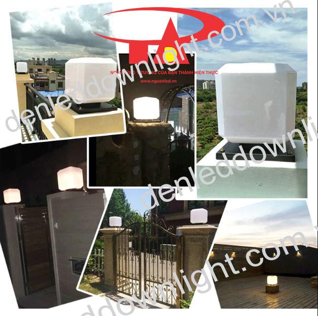 đ&egrave;n trụ cổng năng lượng mặt trời GDL10 trang tr&iacute; cổng r&agrave;o