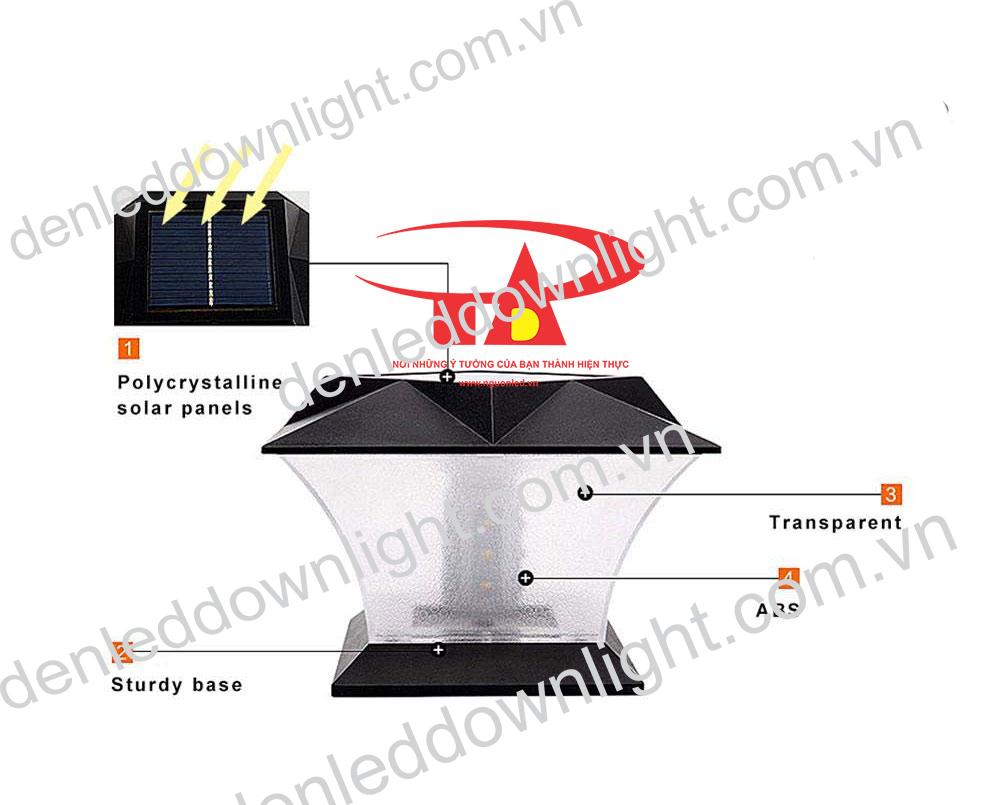 đ&egrave;n trụ cổng năng lượng mặt trời GDL11 gi&aacute; rẻ, tiết kiệm điện