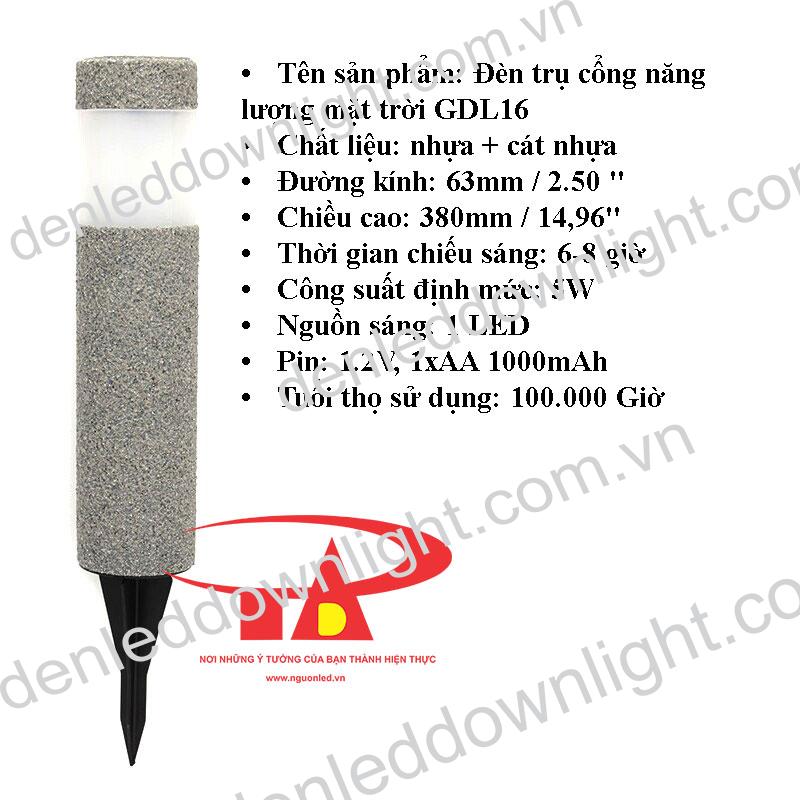 đ&egrave;n trụ cổng năng lượng mặt trời GDL16 gi&aacute; rẻ, loại tốt