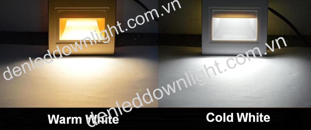 Đèn led âm tường 5w ánh sáng trắng, vàng, ngoài trời dùng chiếu sáng nội thất, dùng trong nhà và ngoài trời, hành lang, bậc thang, lối đi bộ