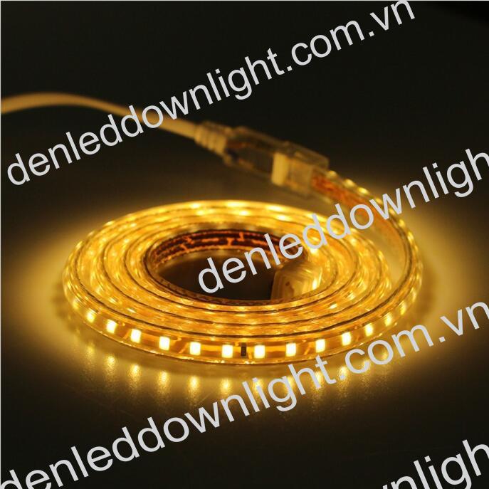 Đ&egrave;n led d&acirc;y 2835 d&ugrave;ng điện 220V cuộn d&agrave;i 100m m&agrave;u v&agrave;ng, loại tốt, gi&aacute; rẻ, si&ecirc;u s&aacute;ng