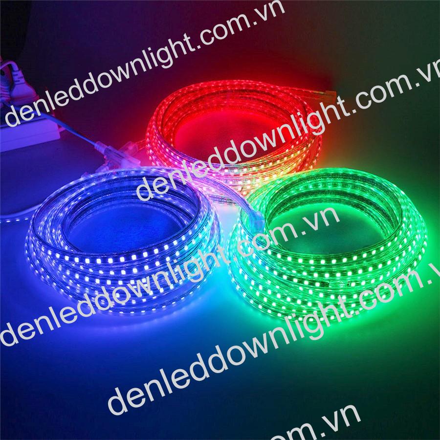 Đ&egrave;n led d&acirc;y 2835 d&ugrave;ng điện 220V cuộn d&agrave;i 100m m&agrave;u xanh dương, loại tốt, gi&aacute; rẻ, si&ecirc;u s&aacute;ng