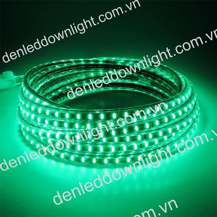Đ&egrave;n led d&acirc;y 3014 d&ugrave;ng điện 220V cuộn d&agrave;i 100m m&agrave;u xanh l&aacute;, loại tốt, gi&aacute; rẻ, si&ecirc;u s&aacute;ng