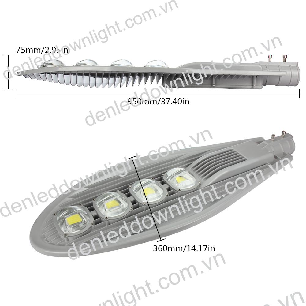 Đ&egrave;n đường led 200W sử dụng Chip led Epistar, Nichia, Cree, Bridgelux, Philips d&ugrave;ng chiếu s&aacute;ng đường phố, c&ocirc;ng vi&ecirc;n, đường m&ograve;n, khu vui chơi giải tr&iacute;