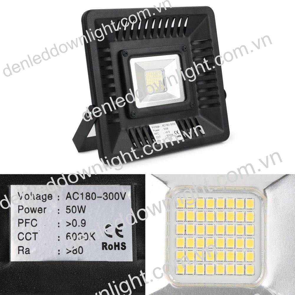 Đ&egrave;n pha led 50w mỏng loại tốt d&ugrave;ng chiếu s&aacute;ng biển hiệu, s&acirc;n vườn