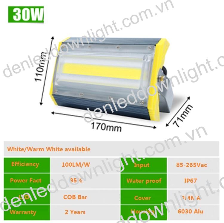 Đ&egrave;n pha led module 30w loại tốt d&ugrave;ng chiếu s&aacute;ng biển quảng c&aacute;o ngo&agrave;i trời, s&acirc;n vườn