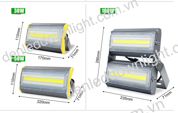 Đ&egrave;n pha led module 30w loại tốt d&ugrave;ng chiếu s&aacute;ng biển quảng c&aacute;o ngo&agrave;i trời, s&acirc;n vườn