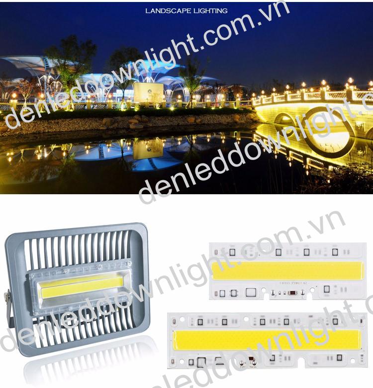 Ứng dụng  đ&egrave;n pha led xương c&aacute; d&ugrave;ng để chiếu s&aacute;ng bảng quảng c&aacute;o