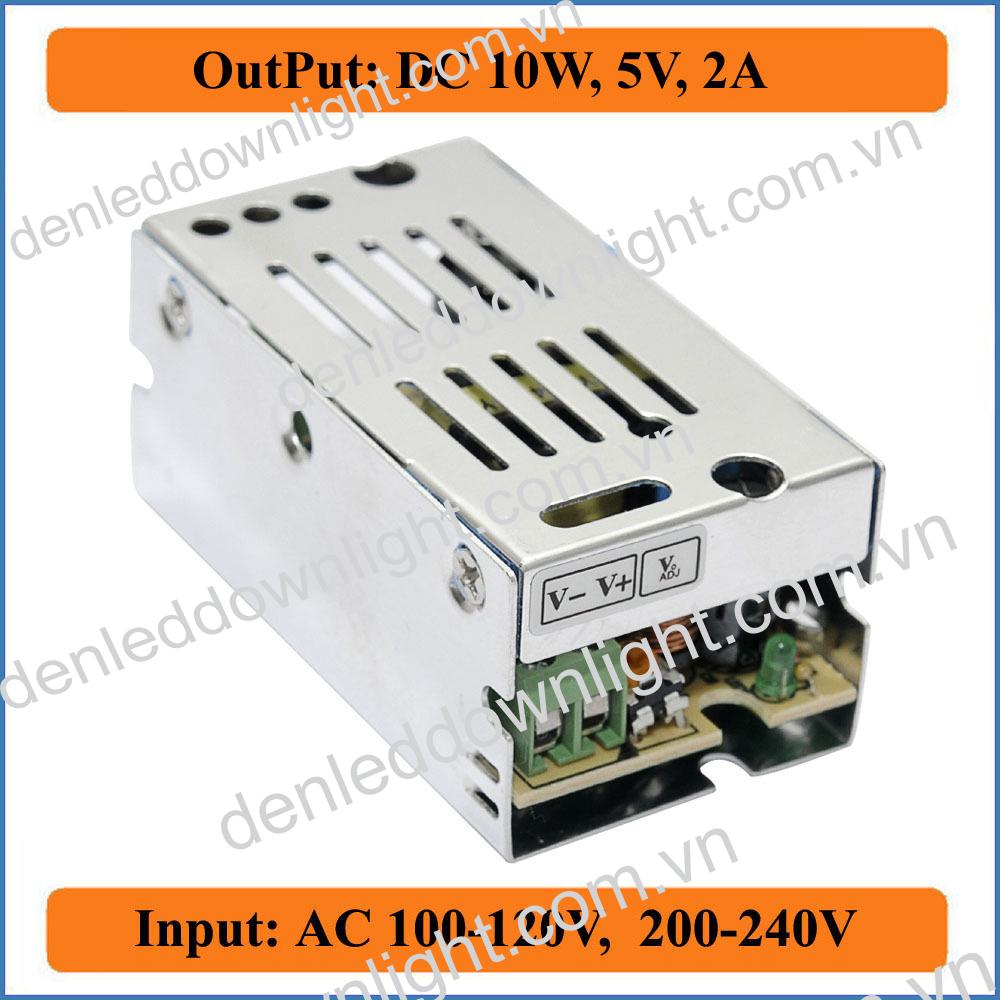 Nguồn tổ ong 5v 2a loại tốt dùng cho đèn led quảng cáo và camera